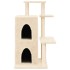 Rascador para gatos con postes de sisal color crema 97