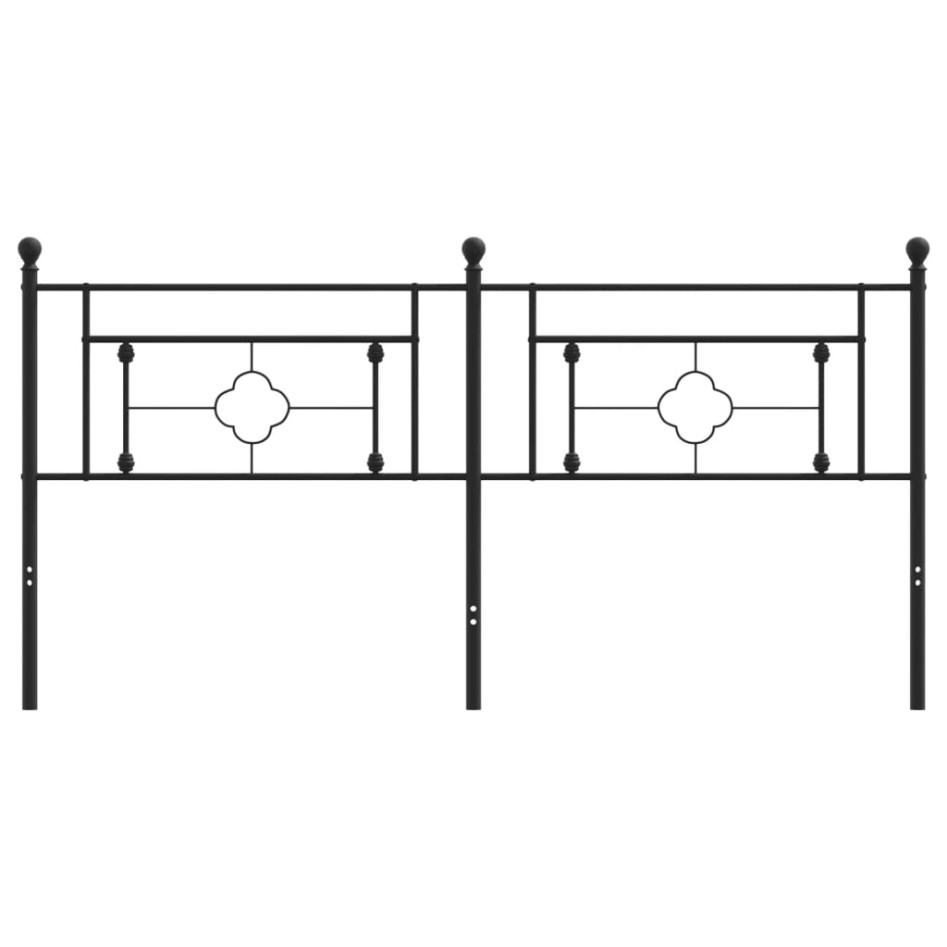Cabecero de metal negro 180