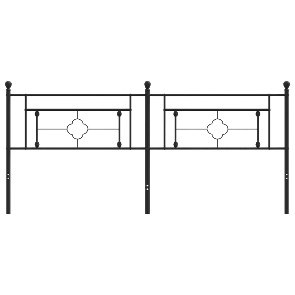 Cabecero de metal negro 200