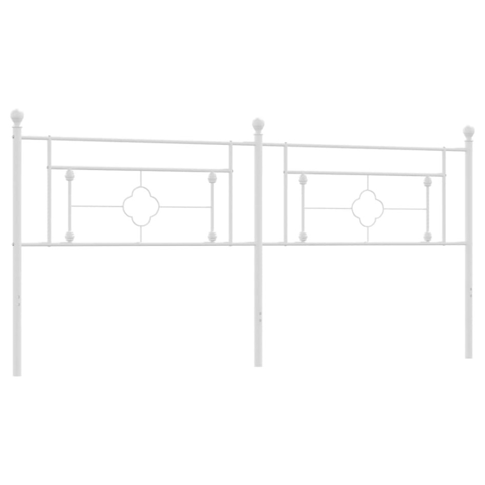 Cabecero de metal blanco 193