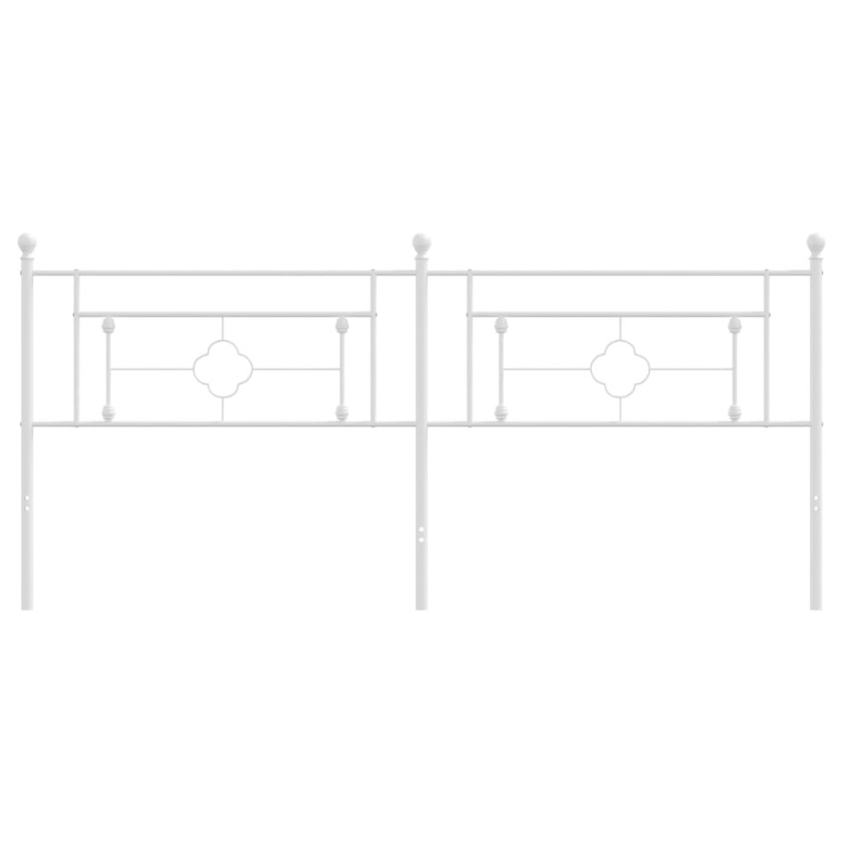 Cabecero de metal blanco 193