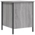 Banco con almacenaje madera ingeniería gris Sonoma