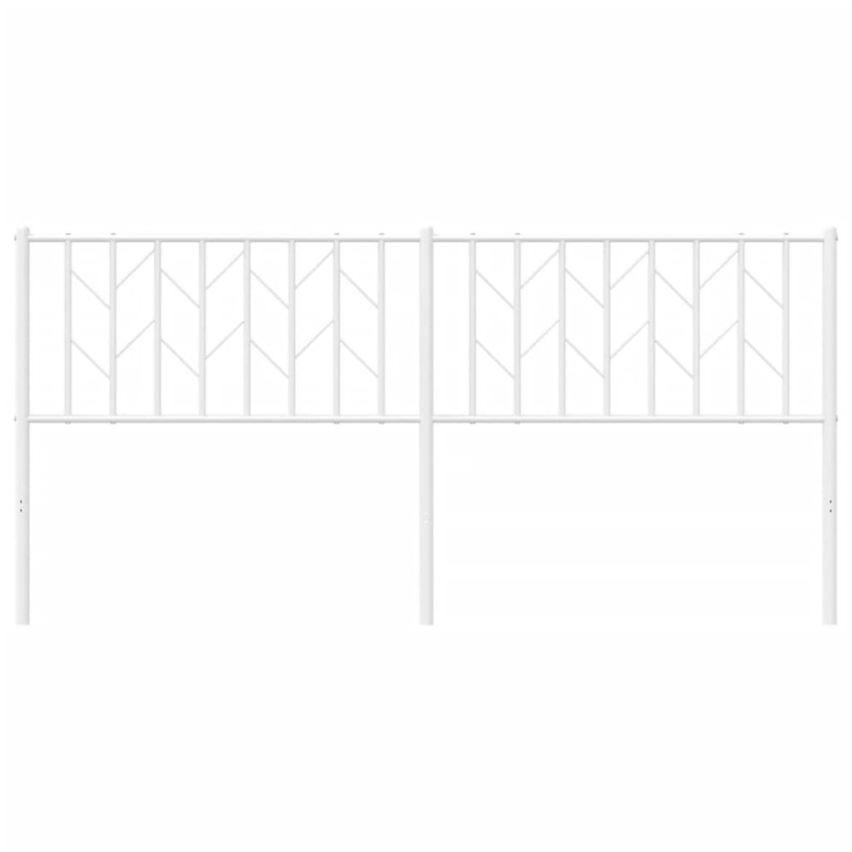 Cabecero de metal blanco 180