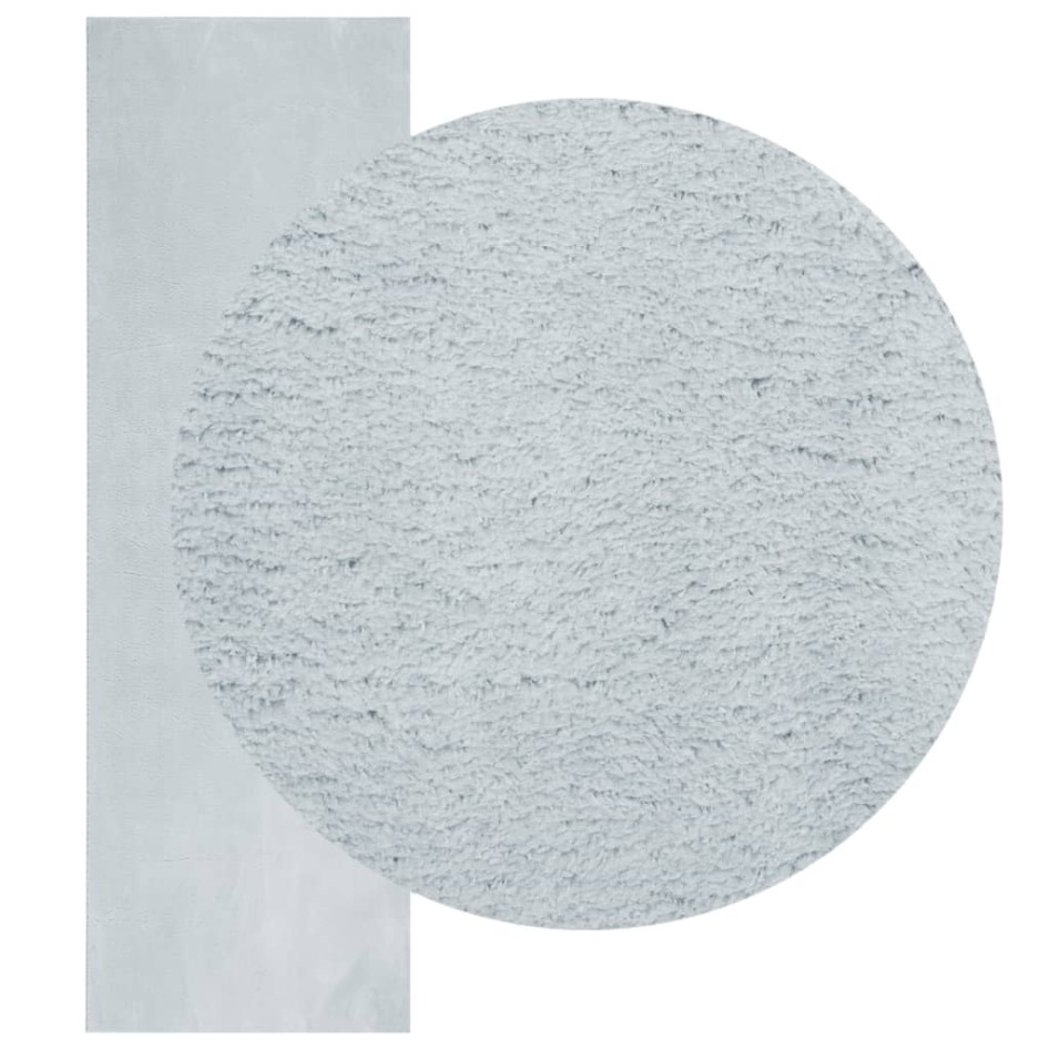 Alfombra de pelo corto suave lavable HUARTE azul 80x250
