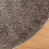 Alfombra pelo largo aspecto brillante ISTAN gris Ø 120