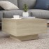 Mesa de centro madera de ingeniería roble Sonoma 55x55x31