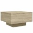 Mesa de centro madera de ingeniería roble Sonoma 55x55x31