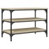 Banco zapatero madera de ingeniería roble Sonoma 70x38,5x49