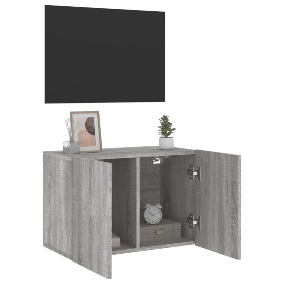 Mueble para TV de pared gris Sonoma 60x30x41