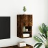 Mueble para TV con luces LED roble ahumado 30,5x30x60