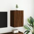 Mueble TV de pared madera ingeniería marrón roble 40,5x30x60