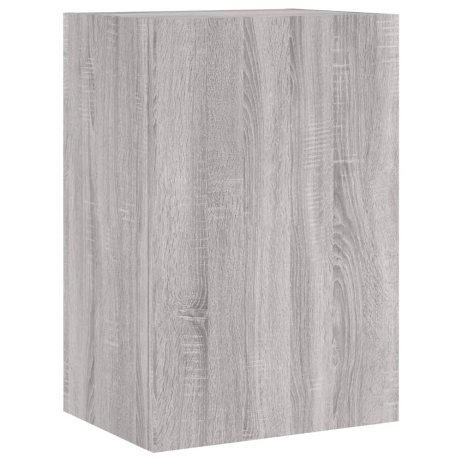 Mueble TV de pared madera ingeniería gris Sonoma 40,5x30x60