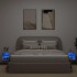 Muebles de TV de pared con luces LED 2 uds blanco 30x28,5x30