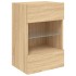 Mueble de TV de pared con luces LED roble Sonoma 40x30x60,5