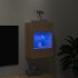 Mueble de TV de pared con luces LED roble Sonoma 40x30x60,5
