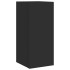 Mueble de TV de pared con luces LED negro 30,5x35x70