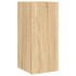 Mueble de TV de pared con luces LED roble Sonoma 30,5x35x70