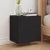 Muebles TV de pared 2 uds madera ingeniería negro 40,5x30x40