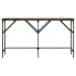Mesa consola madera de ingeniería roble ahumado 140x29x75