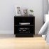 Mesitas de noche 2 uds madera maciza de pino negro 40x34x40