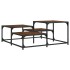 Mesa de centro madera ingeniería roble marrón 87,5x87,5x40