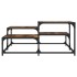 Mesa de centro madera ingeniería roble ahumado 87,5x87,5x40