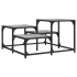 Mesa de centro madera de ingeniería gris Sonoma 68x68x40