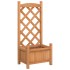 Jardinera con enrejado de madera maciza de abeto