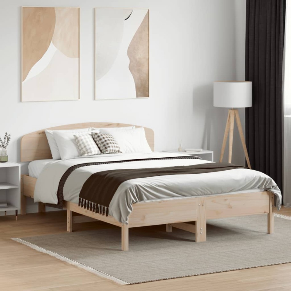 Cabecero de madera maciza de pino 120