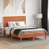 Cabecero de cama madera maciza de pino marrón cera 120