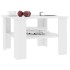 Mesa de centro madera contrachapada blanco 60x60x42