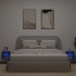 Muebles de TV de pared con luces LED 2 uds negro 30x28,5x30