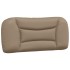 Cabecero de cama acolchado cuero sintético capuchino 80