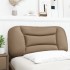 Cabecero de cama acolchado cuero sintético capuchino 80