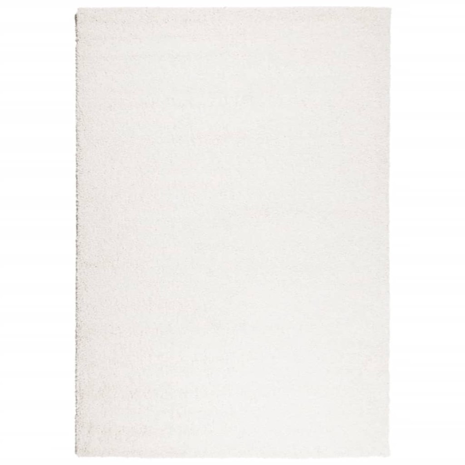 Alfombra peluda de pelo largo moderna PAMPLONA crema 120x170