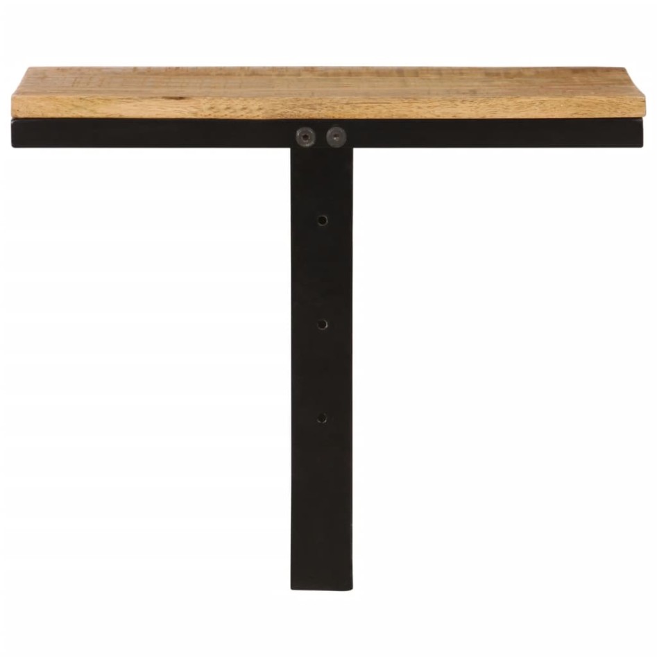 Estante de pared madera maciza de mango y hierro 40x30x32
