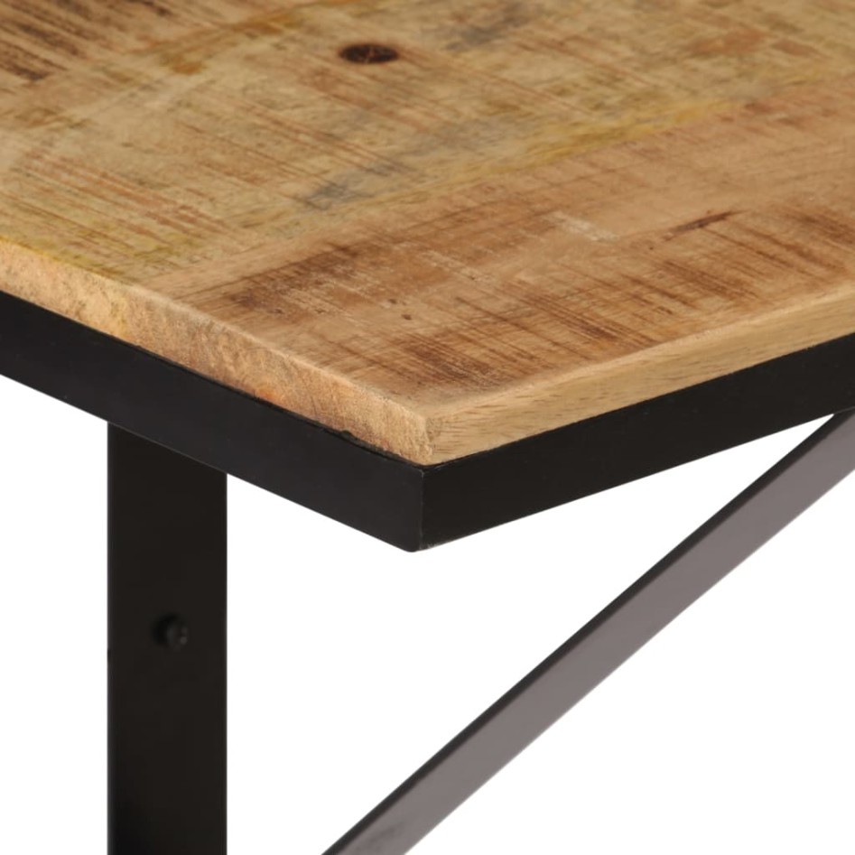 Estante de pared madera maciza de mango y hierro 40x30x32