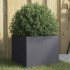 Jardinera acero gris antracita 32x30x29