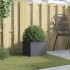 Jardinera acero gris antracita 32x30x29
