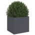 Jardinera acero gris antracita 32x30x29