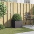 Jardinera acero negro 42x40x39