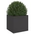 Jardinera acero negro 42x40x39