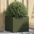 Jardinera acero verde oliva 42x40x39