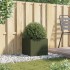 Jardinera acero verde oliva 42x40x39