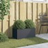 Jardinera acero gris antracita 62x30x29