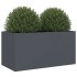 Jardinera acero gris antracita 62x30x29