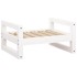 Cama para perros madera maciza de pino blanco 55,5x45,5x28