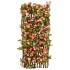 Enrejado valla expansible de hiedra artificial rosa 180x60