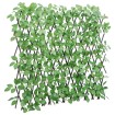 Enrejado valla expansible de hiedra artificial verde 180x65 cm