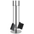 Set de herramientas para chimenea 4 piezas acero 22x59